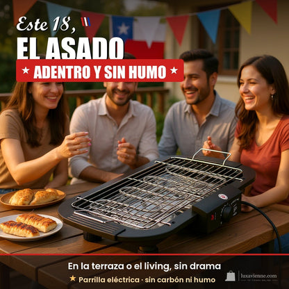 Este 18 el asado adentro y sin humo