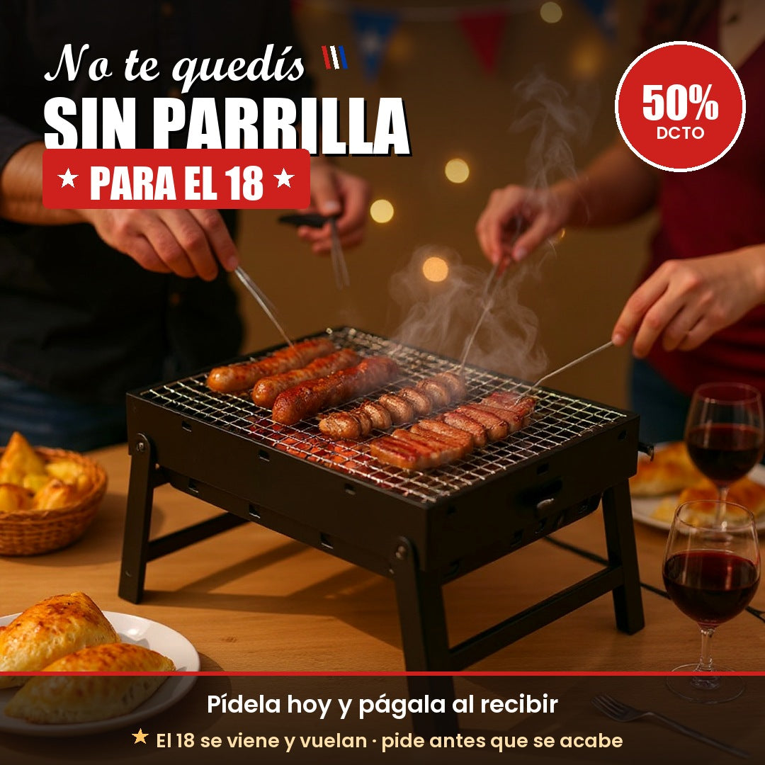 No te quedís sin parrilla para el 18 - GrillMate